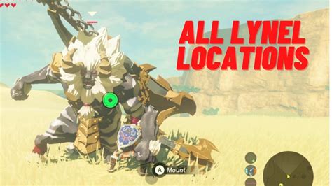 zelda breath of the wild lynel locations|the legend of zelda what are lynels.